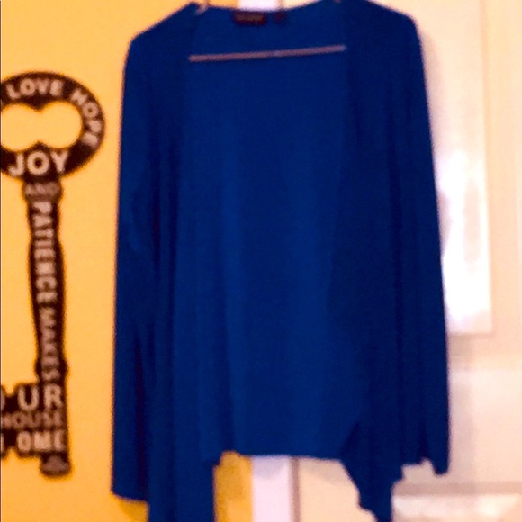 Gorgeous  Blue Nina Leonard Waterfall Jacket - Picture 8 of 8